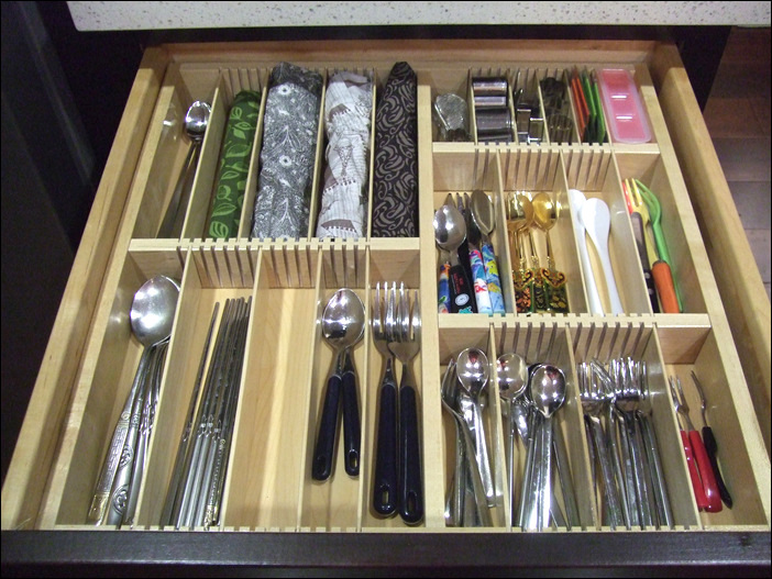 large kitchen drawer insert organizer